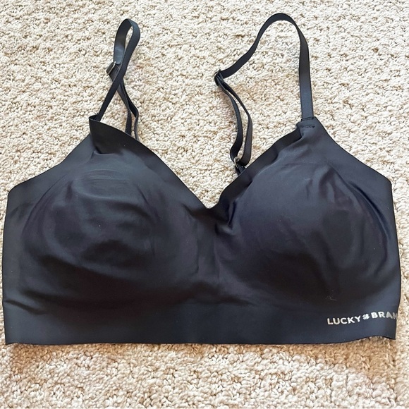 Aerie Bra 32B T-Shirt Bra Everyday Lace Trim Tan Black Green Push Up Lot 3x - Picture 12 of 15
